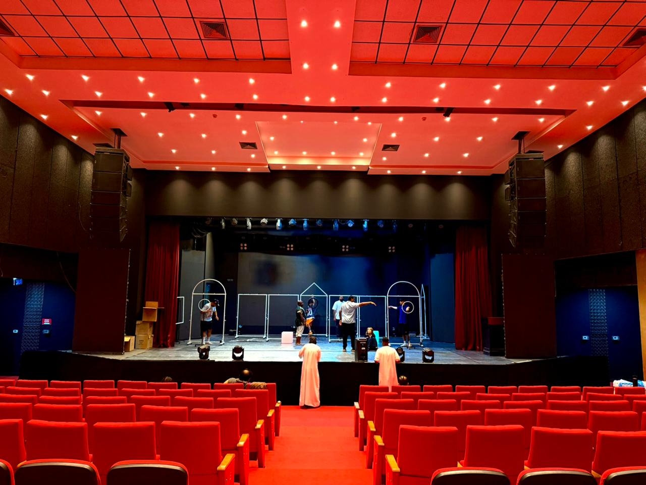 Dubai Folklore Theatre — stage during production rehearsal